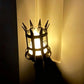 Średniowieczny Kinkiet Pochodnia Vintage Lampa Ścienna z Efektem Płomienia