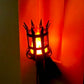 Średniowieczny Kinkiet Pochodnia Vintage Lampa Ścienna z Efektem Płomienia