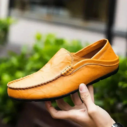 Ręcznie robione męskie buty wsuwane ze skóry PU w stylu mediolańskim