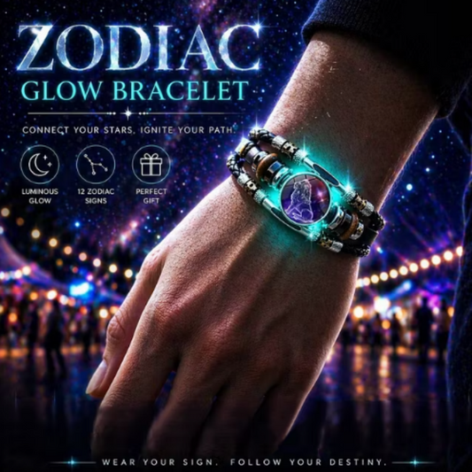 Świecąca w nocy bransoletka zodiakalna