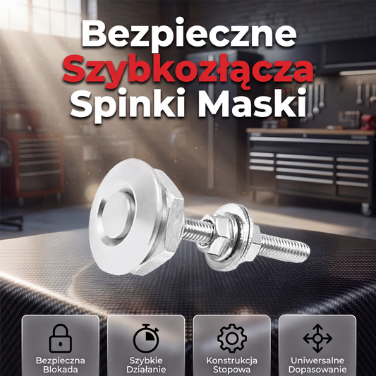 Uniwersalne szybkie szpilki blokujące maskę silnika