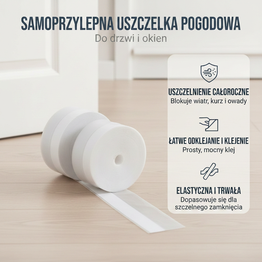 Samoprzylepna uszczelka do drzwi i okien