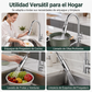 🚰 50% dto. Boquilla giratoria universal para grifo – rota 360°, fácil instalación, sin salpicaduras. Ideal para lavar frutas y platos! 💧✨