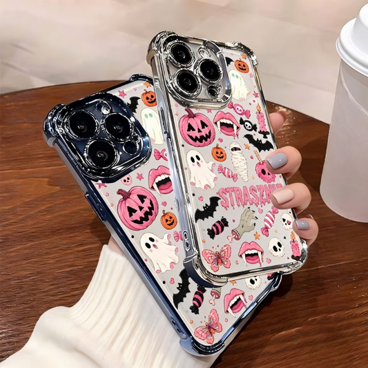 Straszne etui na telefon z dyniowym duchem na Halloween