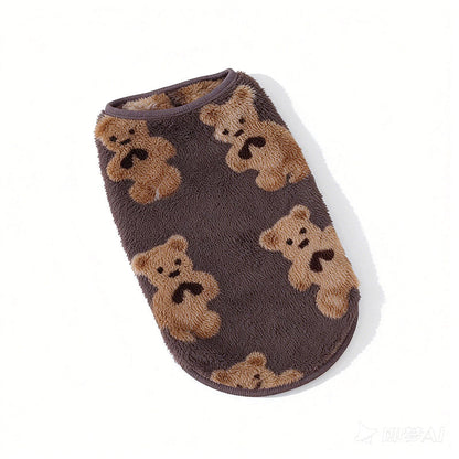 ⏰🐾 Urocza kamizelka dla zwierząt z pluszowym ociepleniem 🐶🧥✨