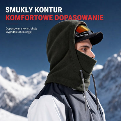 Zimowa, ocieplona kominiarka narciarska na wypady na zewnątrz