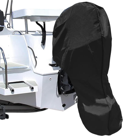 ⌛️Oferta ograniczona czasowo! ❄️Całkowicie pokrywający pokrowiec na silnik łodzi wykonany z tkaniny Oxford 420D 🚤 – chroń swój silnik zaburtowy przed deszczem, śniegiem i promieniowaniem UV, bez potrzeby używania narzędzi 🛡️