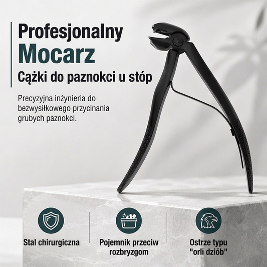 Obcinacz do paznokci o mocnej konstrukcji do grubych paznokci