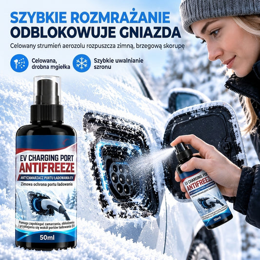 ❄️ Środek do usuwania lodu z klapki portu ładowania samochodów elektrycznych – spray do precyzyjnego usuwania lodu w zimie