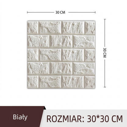 ⏳Tylko teraz -50%⏰Odmień ściany w kilka chwil! Samoprzylepne panele 3D imitujące cegłę🏡🧱