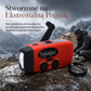 📻 Radiowy radiotelefon z zasilaniem korbowym i panela słonecznego – powiadomienia pogodowe AM/FM i NOAA