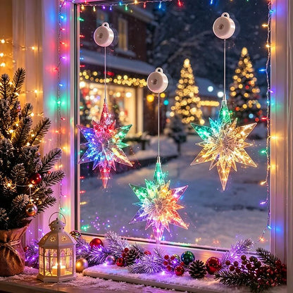 🎄 -50%! ✅ Świąteczne samoprzylepne lampki okienne DIY – bez nawiercania, zasilane bateryjnie i wielokrotnego użytku ✅