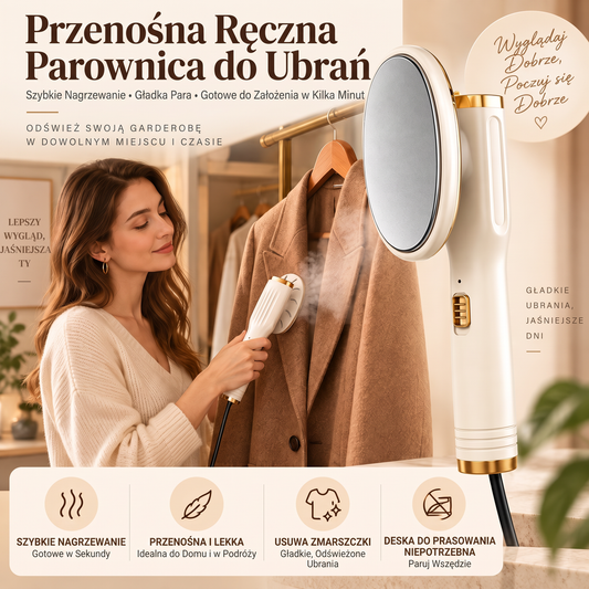 Przenośny ręczny parowar do ubrań